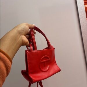 Telfar Bold Red Mini Bag